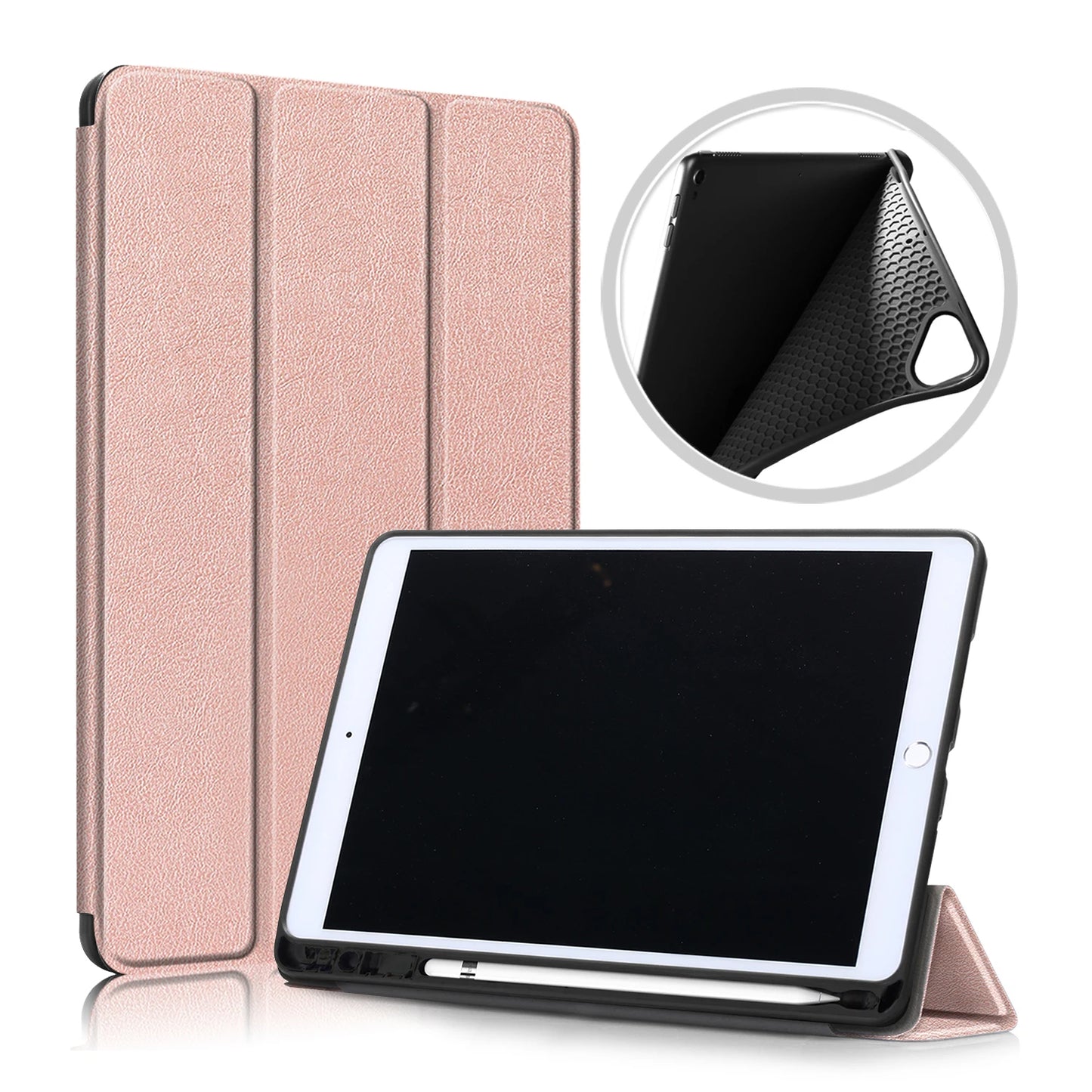 For iPad Pro 10 5 Case with Pencil Holder Magnetic Folding Stand Back Silicone Case For iPad Air 3 Pro 10.5 inch 2019 2017 Cover