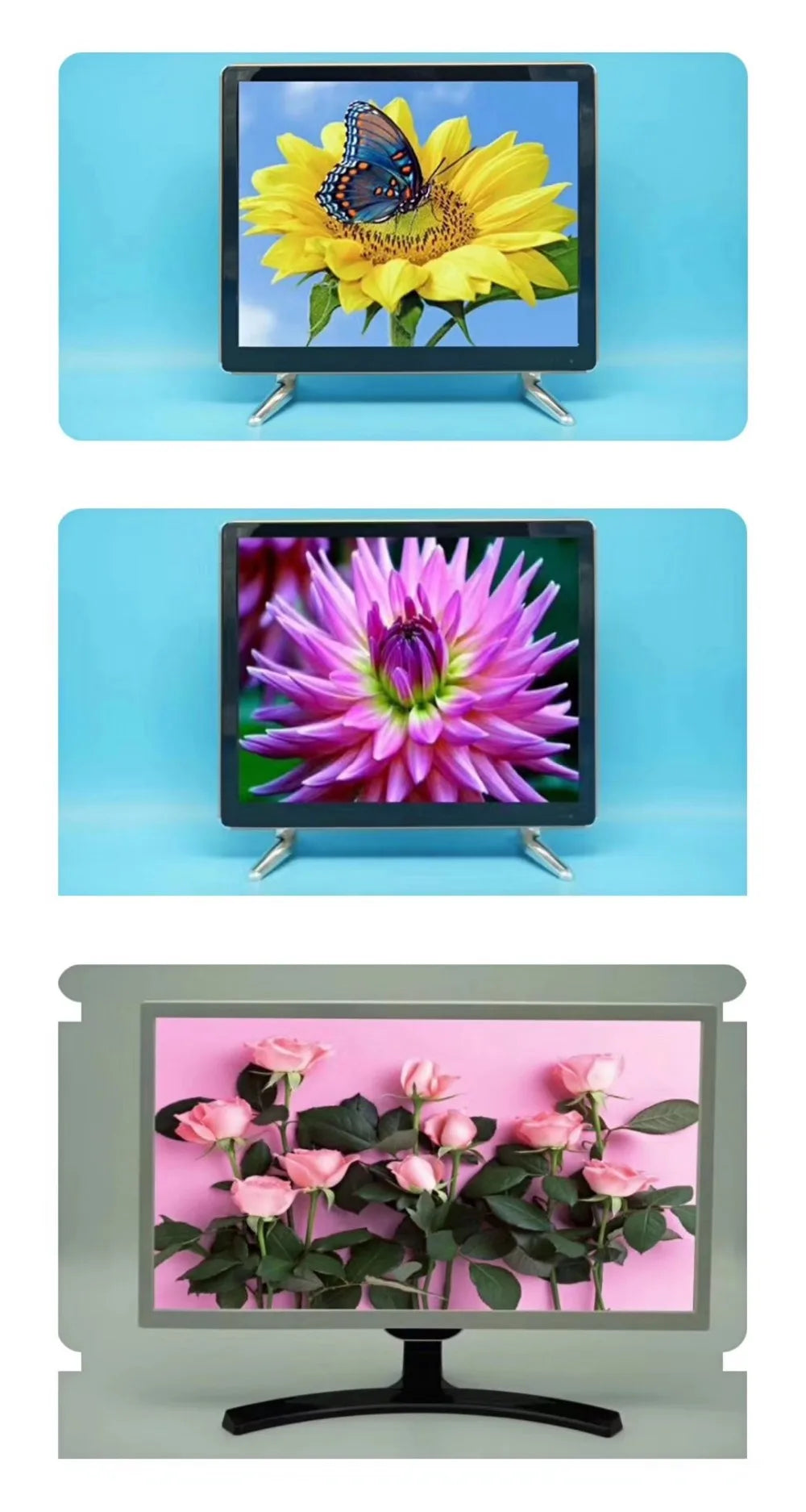 15'' Inch 4:3 DVB-T2/DVB-S2 LED TV – Compact, High-Resolution Television for Home or Hotel