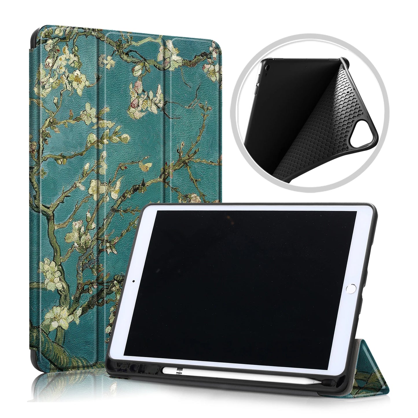 For iPad Pro 10 5 Case with Pencil Holder Magnetic Folding Stand Back Silicone Case For iPad Air 3 Pro 10.5 inch 2019 2017 Cover