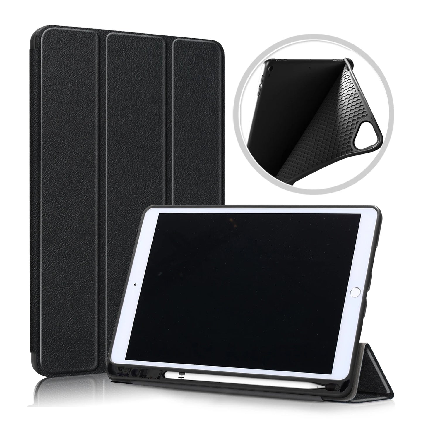 For iPad Pro 10 5 Case with Pencil Holder Magnetic Folding Stand Back Silicone Case For iPad Air 3 Pro 10.5 inch 2019 2017 Cover