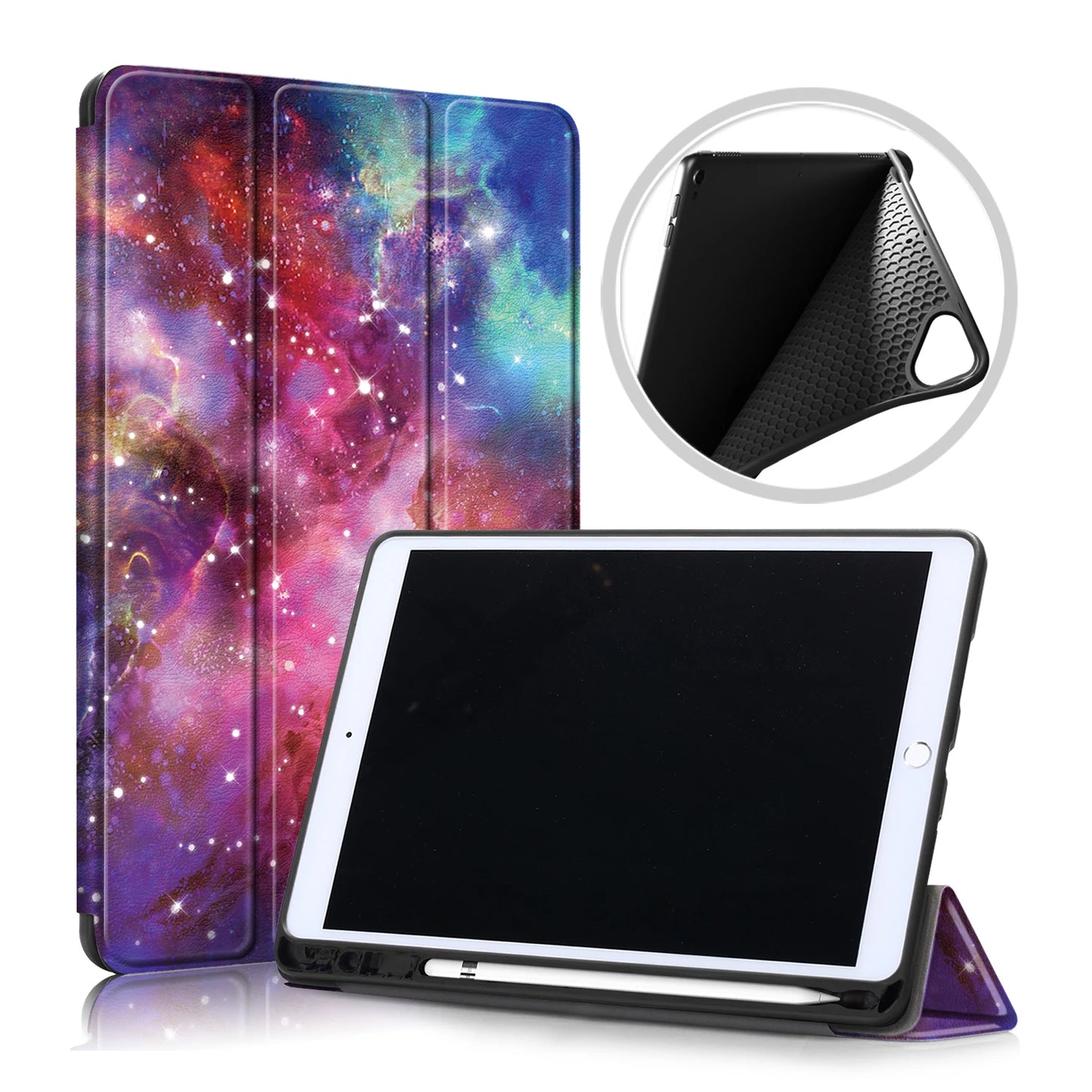 For iPad Pro 10 5 Case with Pencil Holder Magnetic Folding Stand Back Silicone Case For iPad Air 3 Pro 10.5 inch 2019 2017 Cover