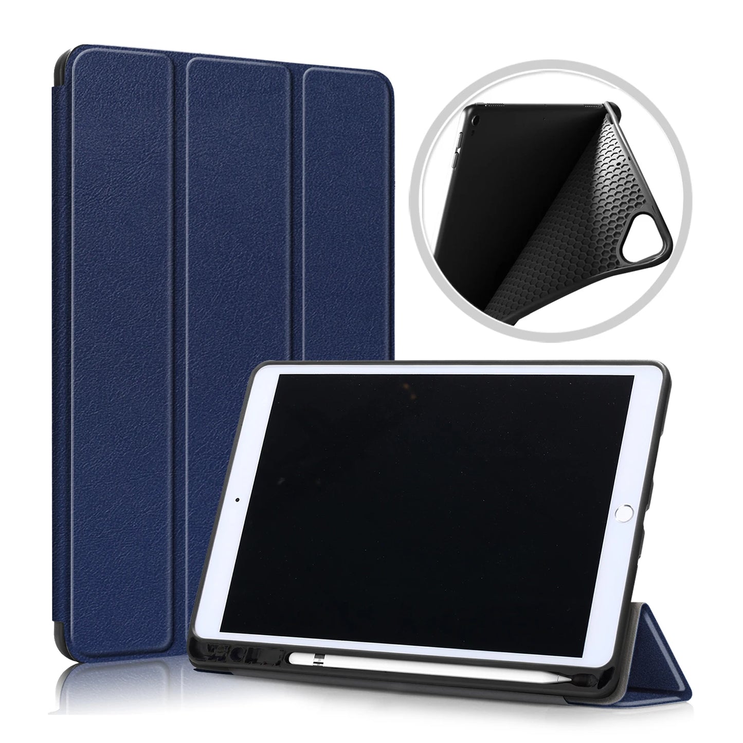 For iPad Pro 10 5 Case with Pencil Holder Magnetic Folding Stand Back Silicone Case For iPad Air 3 Pro 10.5 inch 2019 2017 Cover