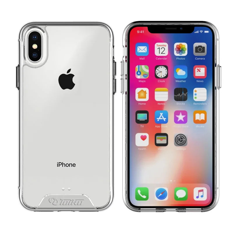 TOIKO Chiron Clear Hybrid PC TPU Back Cover for iPhone X XS MAX XR Shockproof Protection Armor Bumper for iPhone 11 Pro Max Case