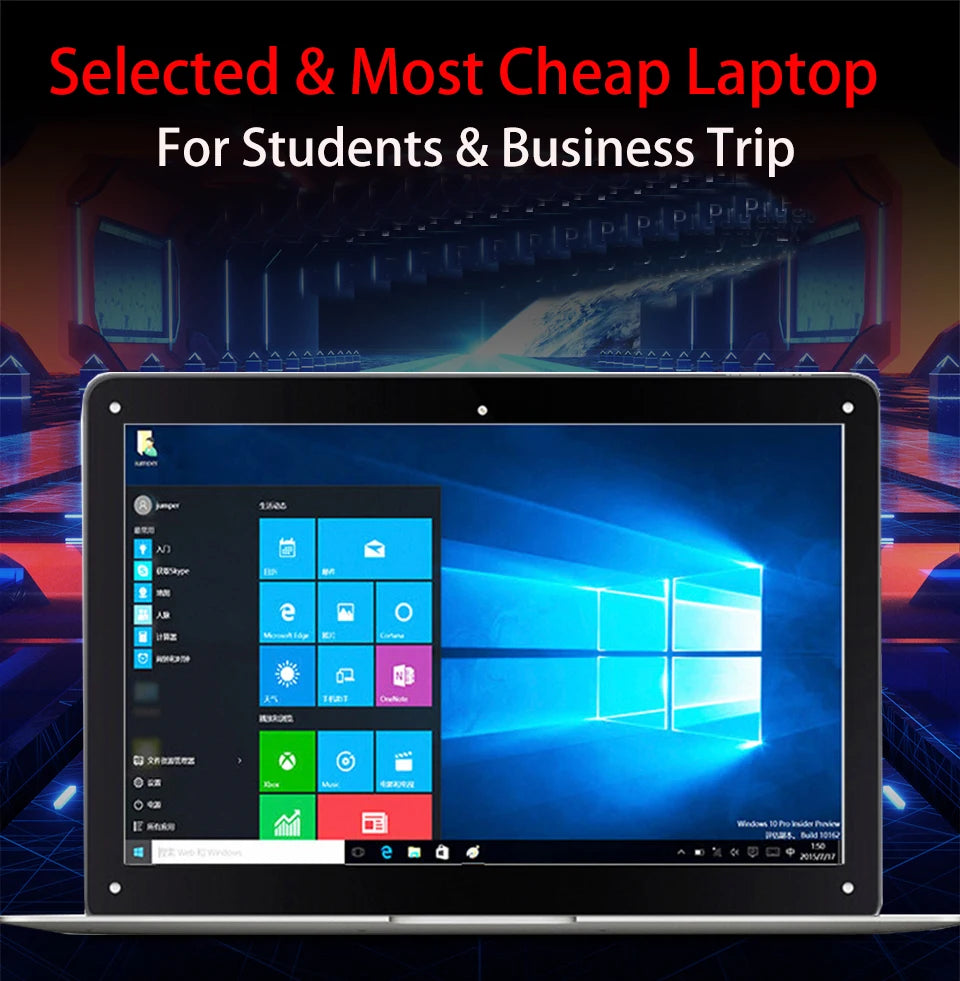 14-inch Budget Student Laptop - Intel Celeron, Windows 10, 6GB RAM, SSD, WiFi