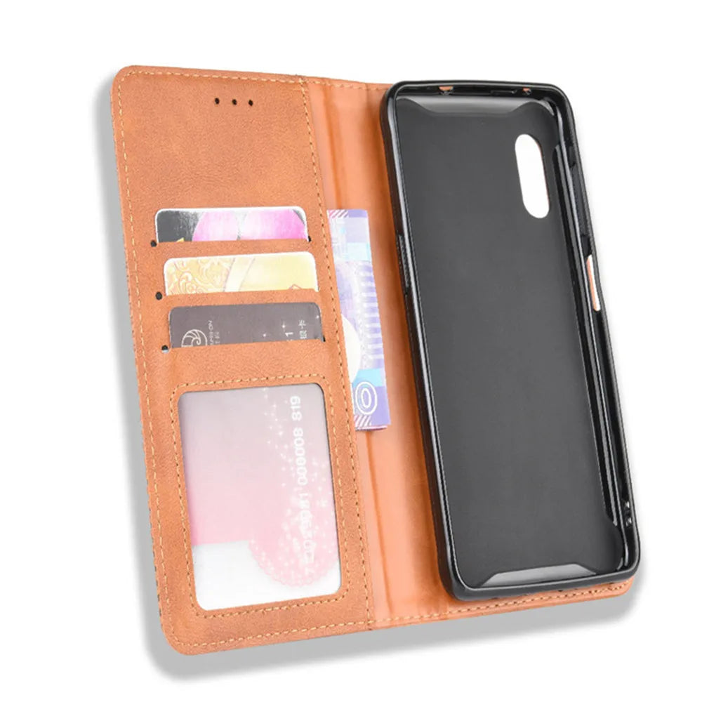 For Samsung Galaxy Xcover Pro Case Luxury PU Leather Wallet Magnetic Adsorption Case For Samsung Xcover Pro SM-G715F Phone Bags