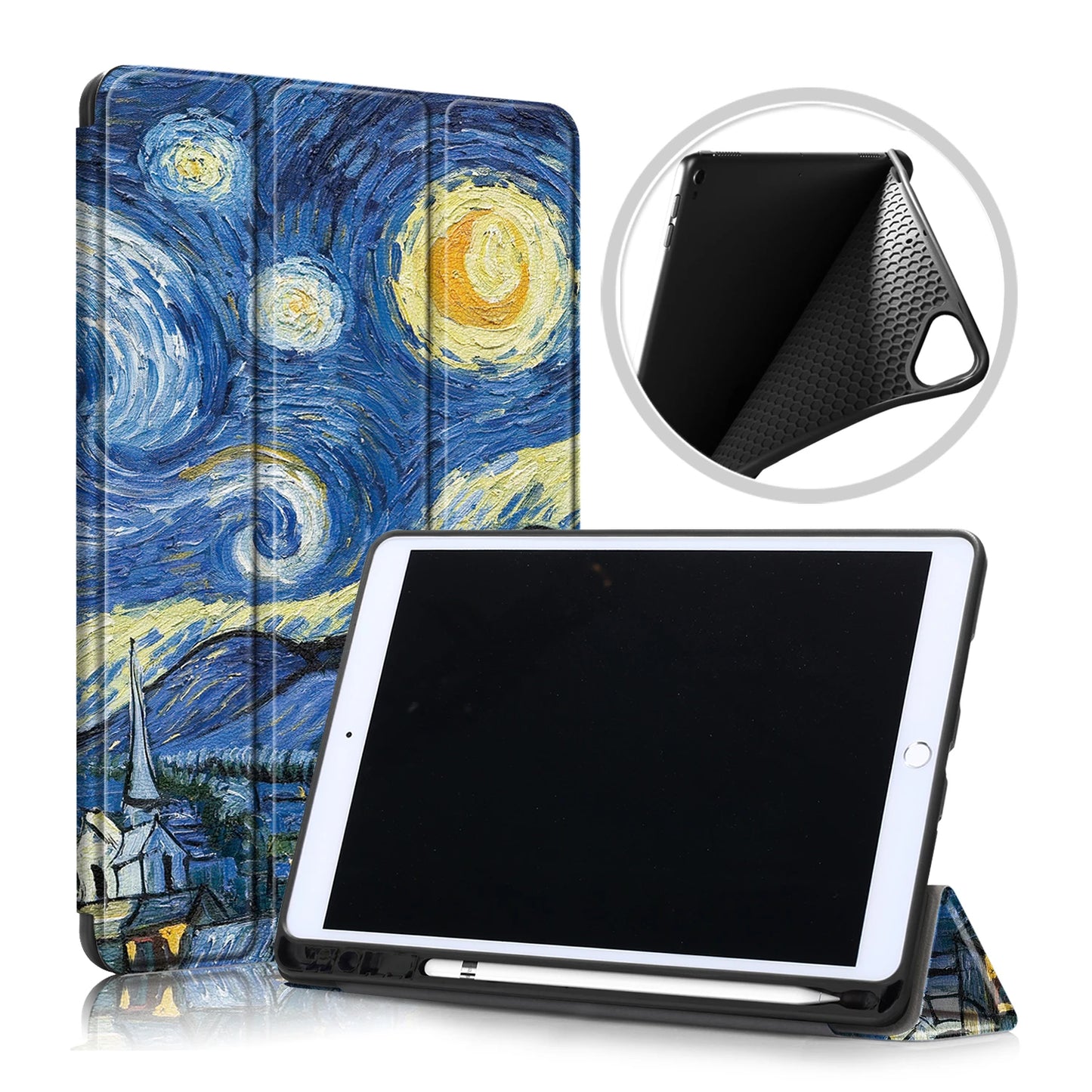 For iPad Pro 10 5 Case with Pencil Holder Magnetic Folding Stand Back Silicone Case For iPad Air 3 Pro 10.5 inch 2019 2017 Cover