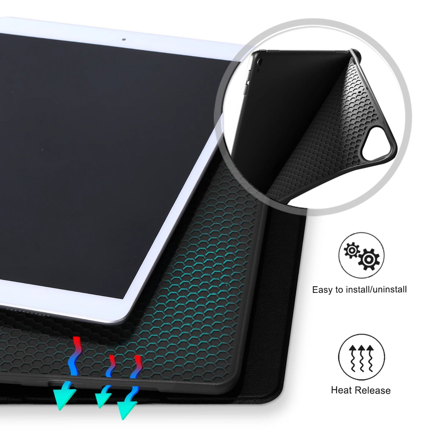 For iPad Pro 10 5 Case with Pencil Holder Magnetic Folding Stand Back Silicone Case For iPad Air 3 Pro 10.5 inch 2019 2017 Cover