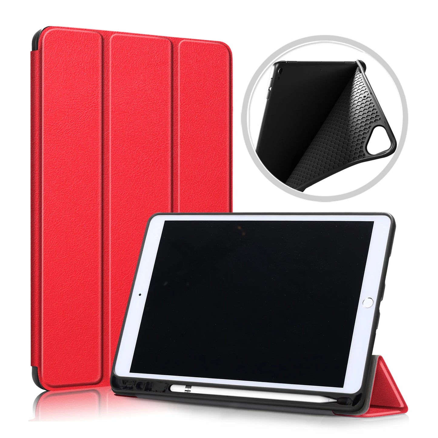 For iPad Pro 10 5 Case with Pencil Holder Magnetic Folding Stand Back Silicone Case For iPad Air 3 Pro 10.5 inch 2019 2017 Cover