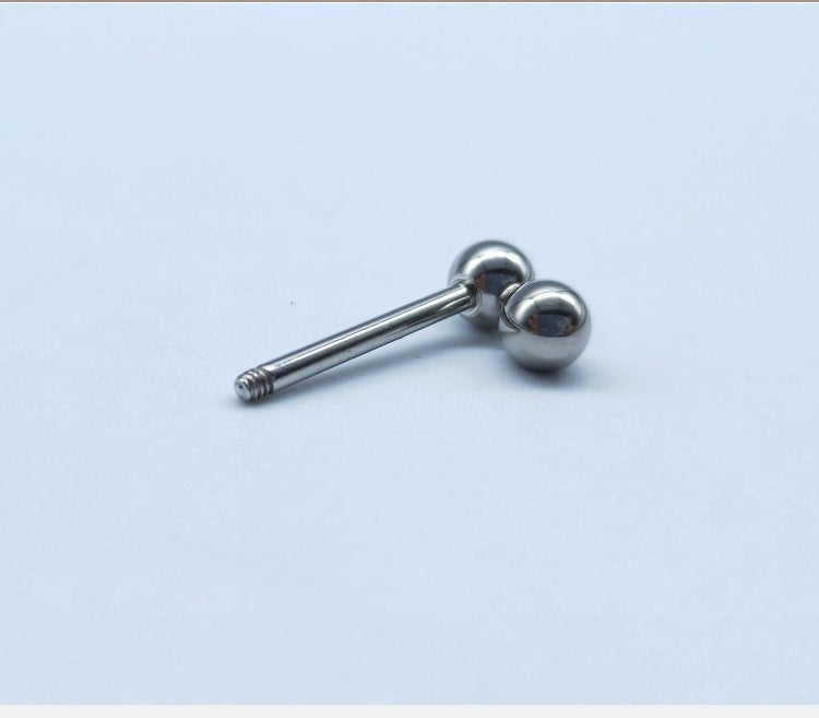 Hypoallergenic Titanium Steel Perforated Multi-Purpose Tongue Pin