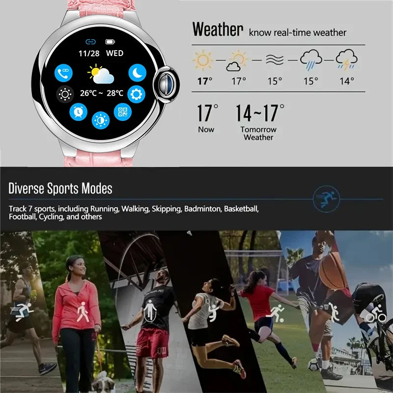 Aiweile AW28 Smart Watch – Bluetooth Calling, Fitness Tracking, and Customizable Design