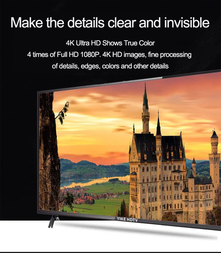 Smart TV 4K UHD 1080P, 32" - 55" LED, 60Hz, Android OS, Netflix, Wi-Fi, Bluetooth – Factory Direct