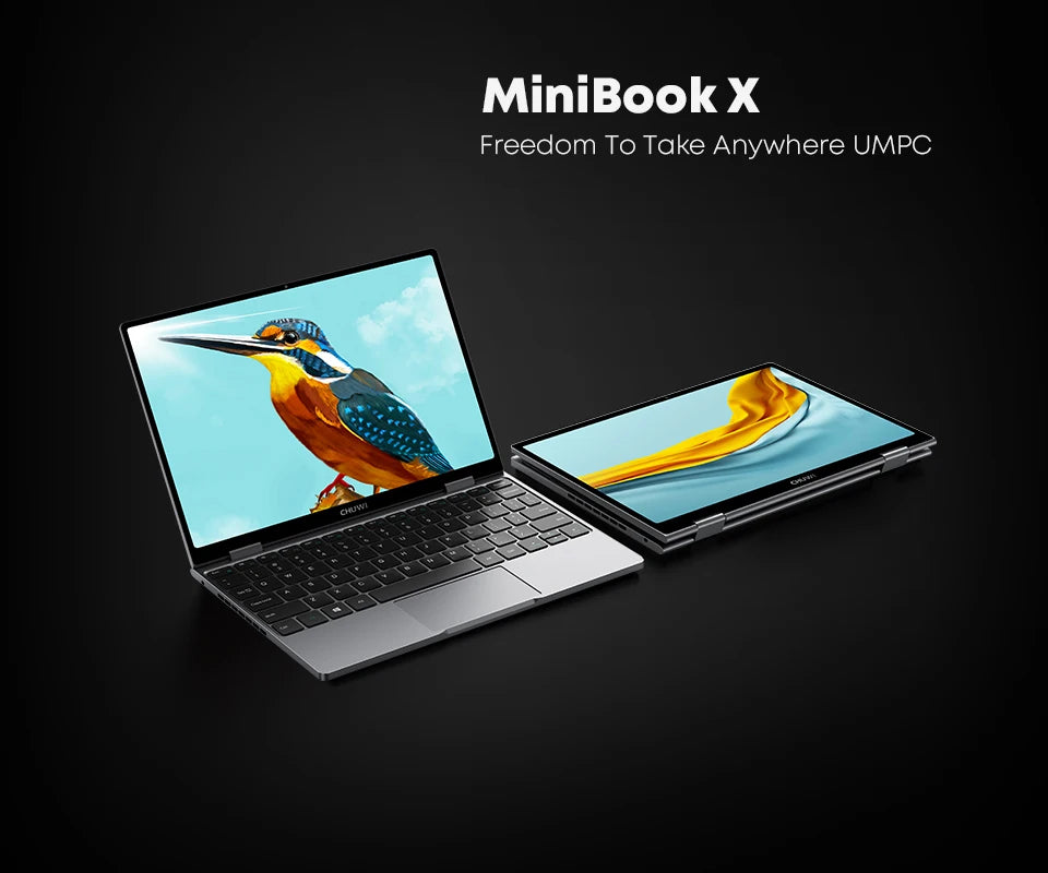 CHUWI MiniBook X 10.51 Inch 2-in-1 Tablet Laptop Intel N100 12GB LPDDR5 512G SSD Windows 11 Laptops Mini Notebook 2K FHD WiFii 6