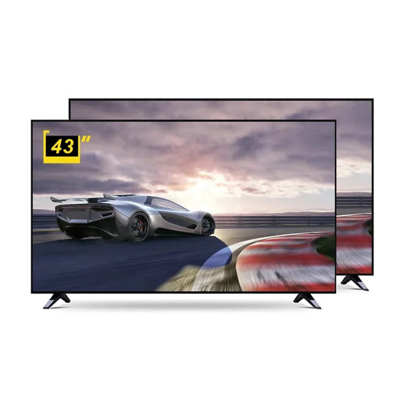 43" 4K Android Smart LED TV – Frameless Flat Screen