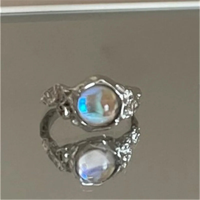 Glimmering Moonstone Magic Rings