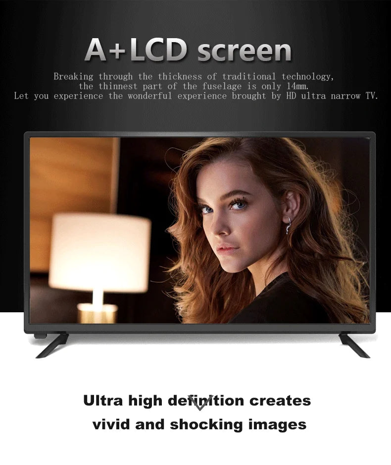 38.5"/39"/40" Inch HD Smart LED TV with DVB-T2, Android, and Wi-Fi