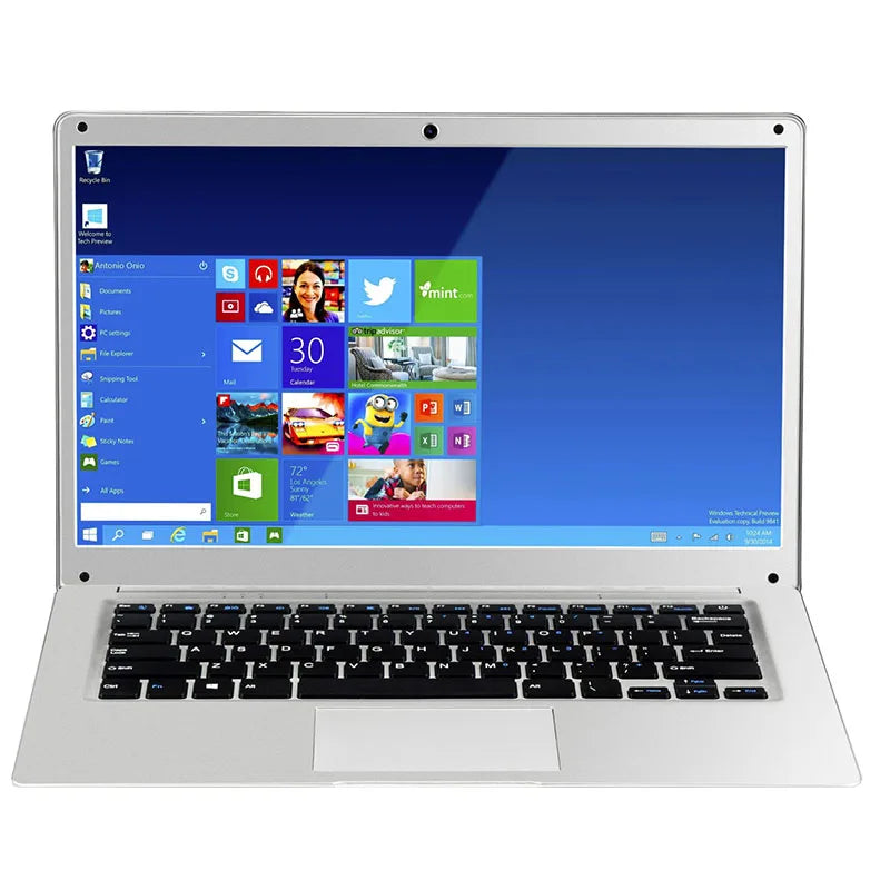 14-inch Budget Student Laptop - Intel Celeron, Windows 10, 6GB RAM, SSD, WiFi