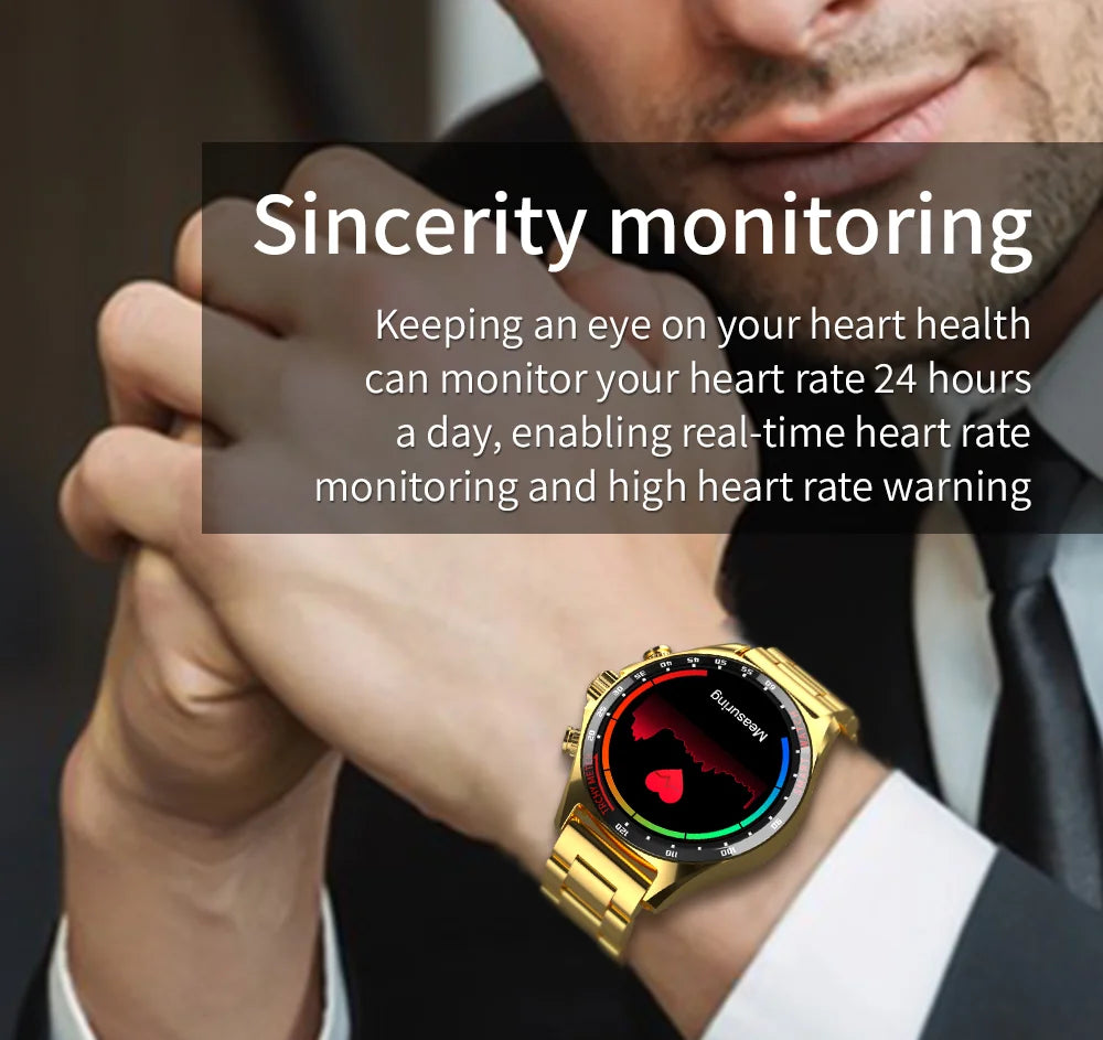 LIGE Smartwatch - 400mAh, Outdoor Compass, IP68 Waterproof, NFC Access, Fitness & Health Tracker