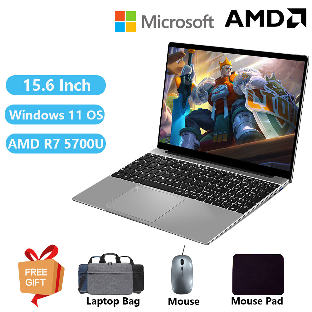 2024 15.6" AMD Ryzen 7 Laptop – 32GB RAM, 2TB SSD, Full HD IPS Display, Windows 11, Backlit Keyboard, 9000mAh Battery