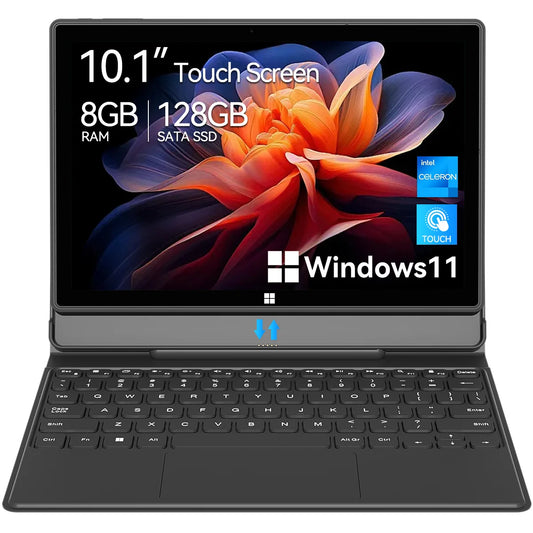 Adreamer WinsPad20 Windows Tablet PC – 10.1" 2-in-1 Windows 11 Notebook with 8GB RAM & 128GB SSD