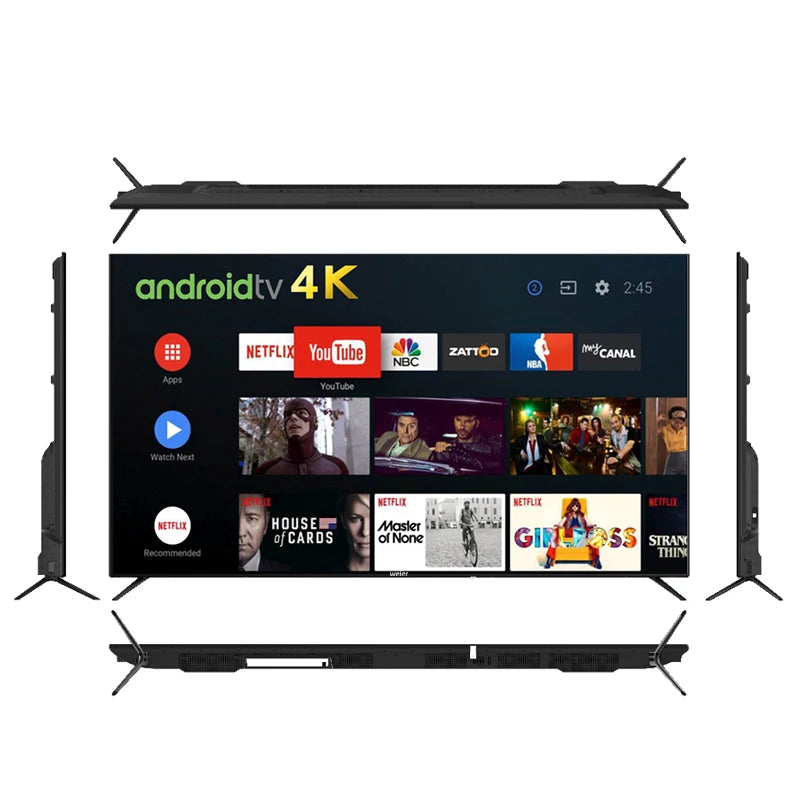 Smart TV 4K UHD 1080P, 32" - 55" LED, 60Hz, Android OS, Netflix, Wi-Fi, Bluetooth – Factory Direct