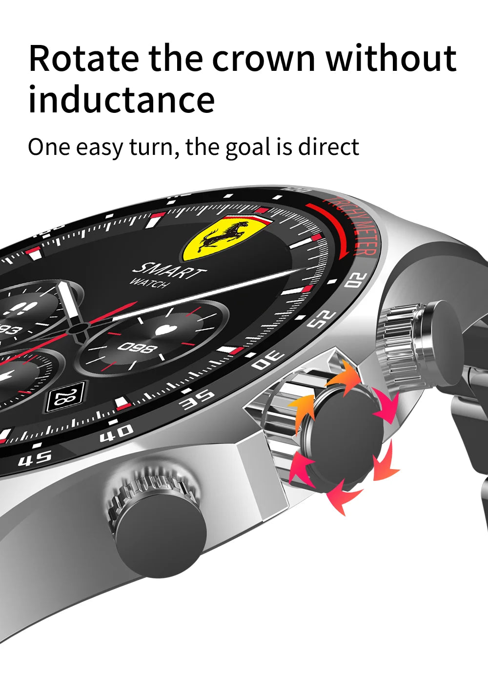 LIGE Smartwatch - 400mAh, Outdoor Compass, IP68 Waterproof, NFC Access, Fitness & Health Tracker