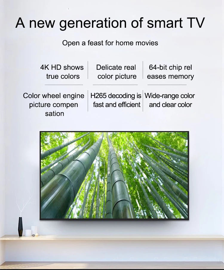 Smart TV 4K UHD 1080P, 32" - 55" LED, 60Hz, Android OS, Netflix, Wi-Fi, Bluetooth – Factory Direct