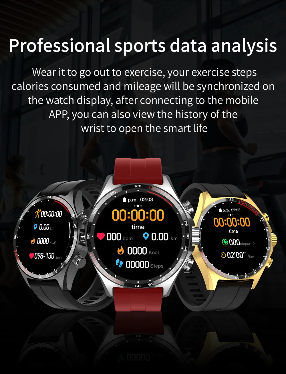 LIGE Smartwatch - 400mAh, Outdoor Compass, IP68 Waterproof, NFC Access, Fitness & Health Tracker